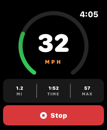 Active ride on Apple Watch